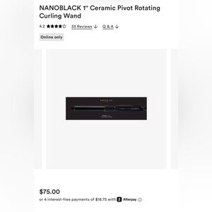 🆕 Kristin Ess NanoBlack 1" Pivoting Curling Wand